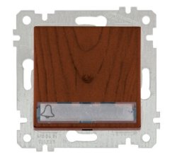 Mutlusan Rita Mek Tuş Işıklı Zil Etiketli Çağırma 12V Ceviz 2200 422 0257