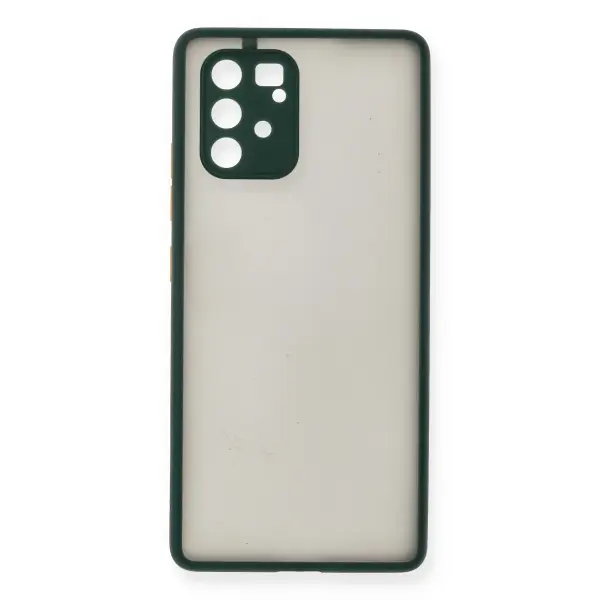 Samsung Galaxy A91 / S10 Lite Kılıf Montreal Silikon Kapak - Yeşil