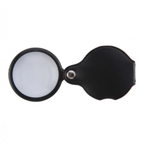 5x50mmmini Büyüteç,cepte Taşınan,optik Lens Katlanabilir Deri Kaplamaxx1051