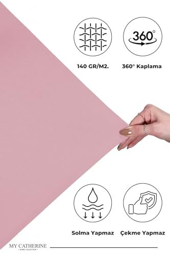Lastikli & Hipoalerjenik Çarşaf |%100 Pamuk Çarşaf Penye Kumaş | Tek-Çift Kişilik-Battal Boy Çarşaf -Pembe-100X200, Luxcarsaf