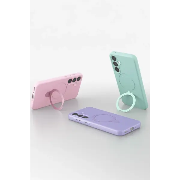Samsung Galaxy A15 4G Regal Magsafe Standlı Kapak - Yeşil
