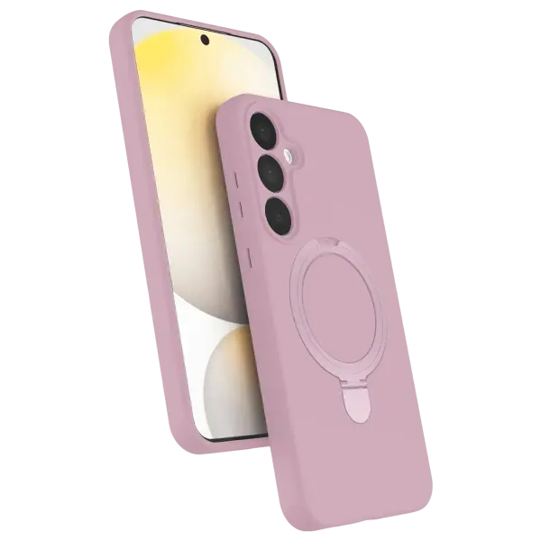 Samsung Galaxy A25 5G Regal Magsafe Standlı Kapak - Açık Pembe
