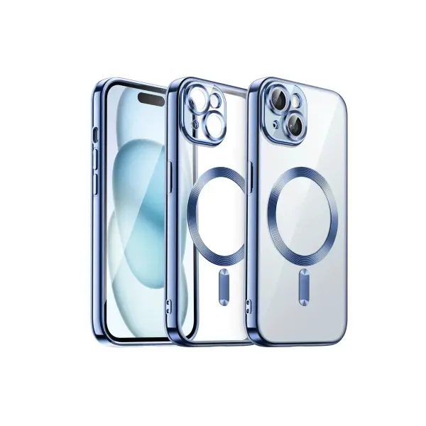 Apple iPhone 15 Kılıf Kross Magneticsafe Kapak - Sierra Blue