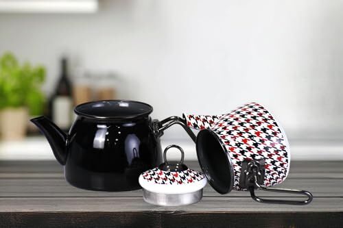 Forte Black Mini Model Emaye Çaydanlık