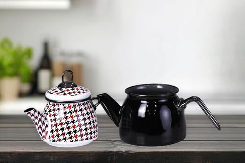 Forte Black Mini Model Emaye Çaydanlık