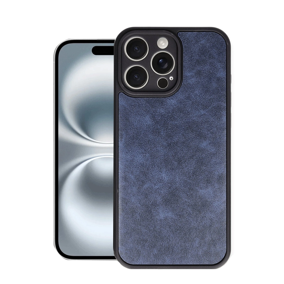 Apple İphone 16 Pro Max Kılıf Aras Deri Kapak - Lacivert