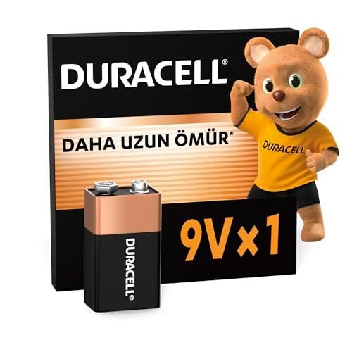 Alkalin 9V Pil, 1'li Paket, Plastik İçermeyen Ambalaj