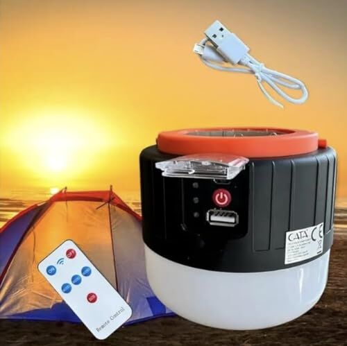CT-4289 Urla Şarjlı Solar Kamp Feneri (, Beyaz Işık)