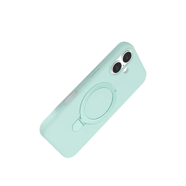 Apple iPhone 16 Regal Magsafe Standlı Kapak - Su Yeşili