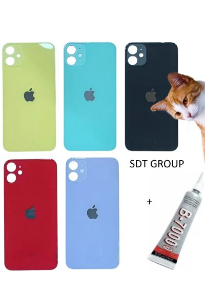 iPhone 11 Arka Batarya Pil Kapağı KIRMIZI (B7000 1