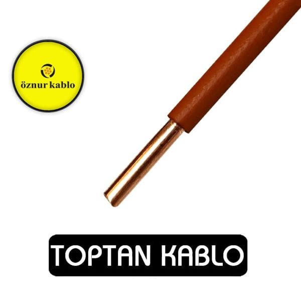 Öznur Kablo 1,5 mm NYA Kahve