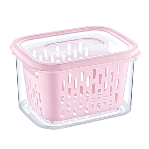 6'lı Süzgeçli Fresh Saklama Kabı Seti 1.6 L, Plastik, 6 Adet