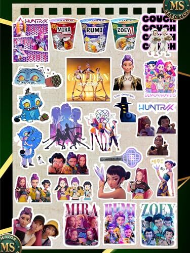 Kpop Demon Hunter Sticker Set -2– 27'li | 3-5 cm | Suya Dayanıklı Araba–Laptop–Defter Etiketleri