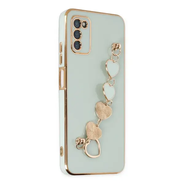 Samsung Galaxy A03S Kılıf Esila Silikon - Su Yeşili