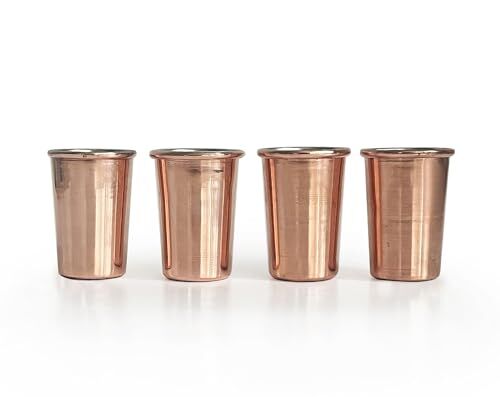 Bakır Shot Bardağı 30 ml 4'lü Set