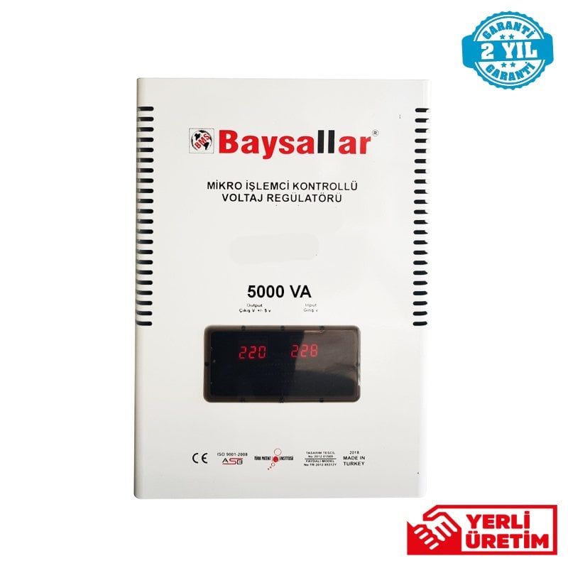 Baysallar 5000 VA Kombi Regülatörü Mikro İşlemcili