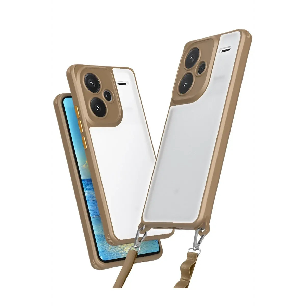 Xiaomi Redmi Note 13 Pro Plus Kılıf Penta Silikon Kılıf - Çöl Titanyum