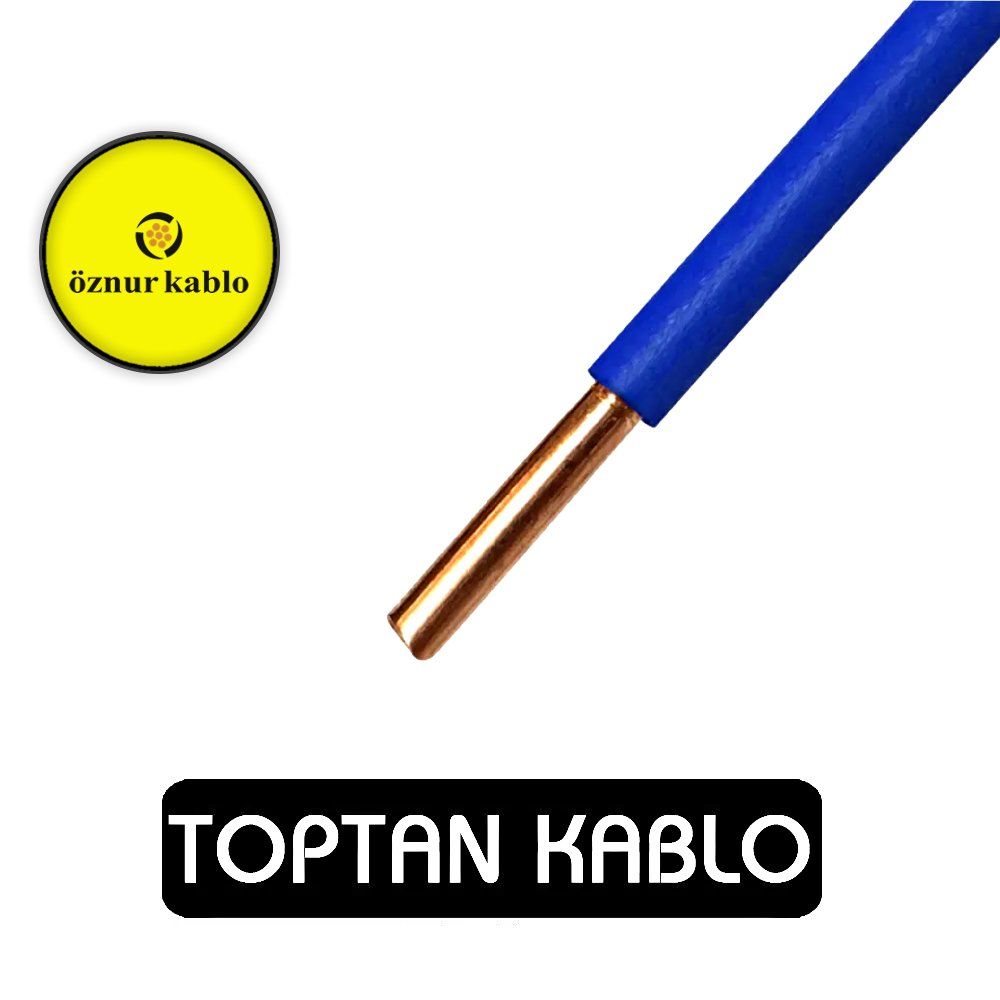 Öznur Kablo 1 mm NYA Mavi