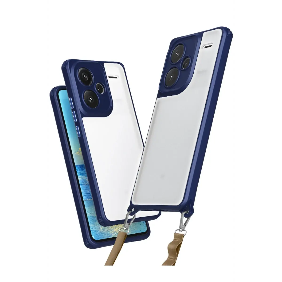 Xiaomi Redmi Note 13 Pro Plus Kılıf Penta Silikon Kılıf - Lacivert