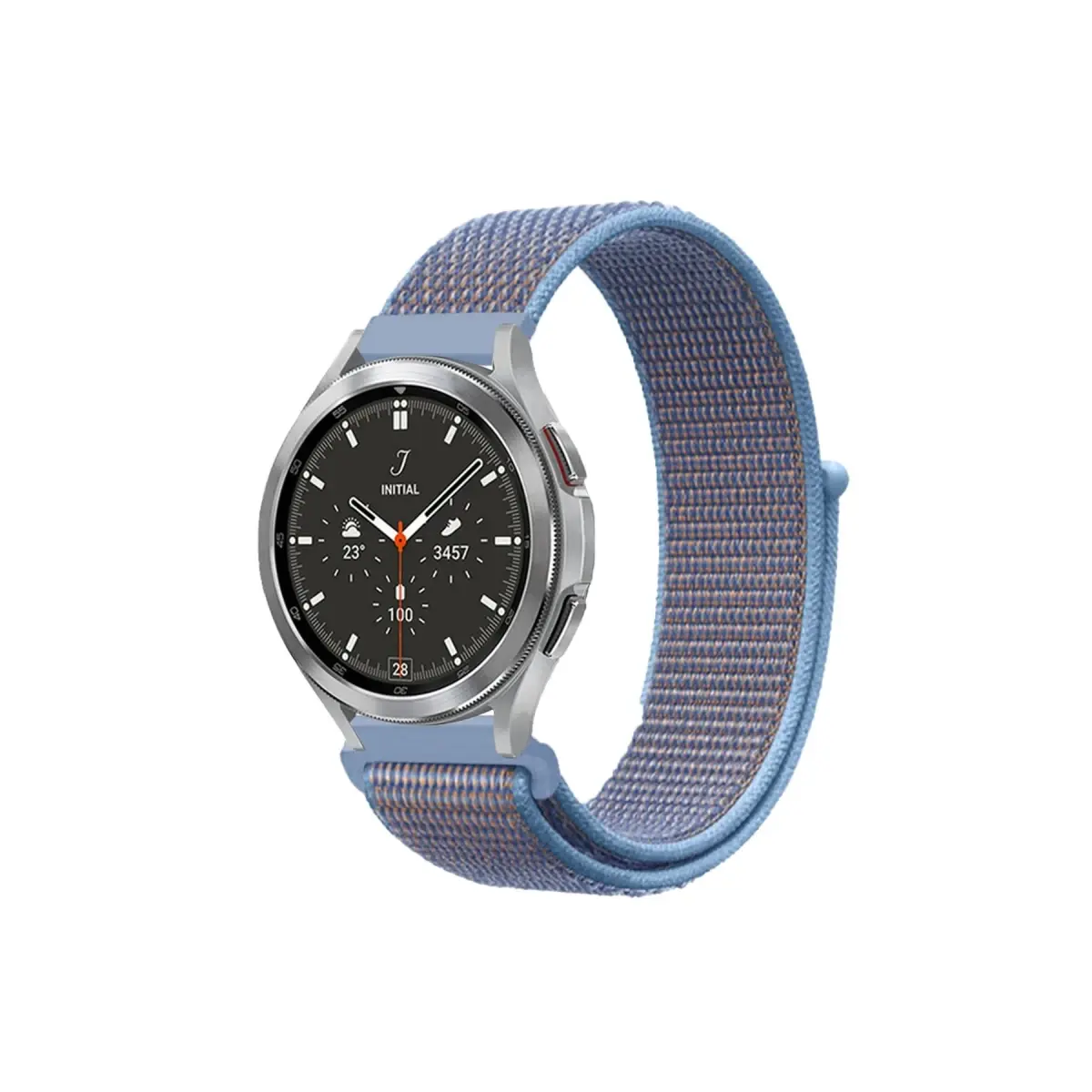 Watch 22mm Hasırlı Cırtcırtlı Kordon - Mavi