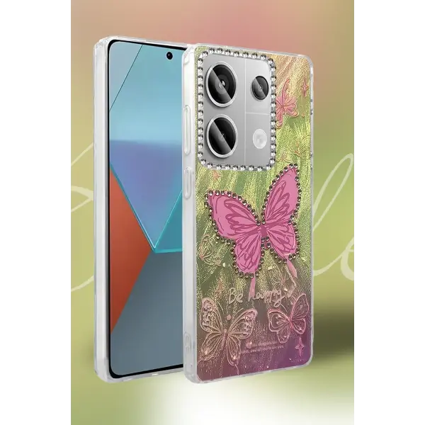Xiaomi Redmi Note 13 Pro 4G Kılıf Blade Aynalı Desenli Kapak - Desen 9