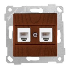Mutlusan Rita Mek Tuş Telefon Priz i 2Xrj12 Ceviz 2200 126 0157