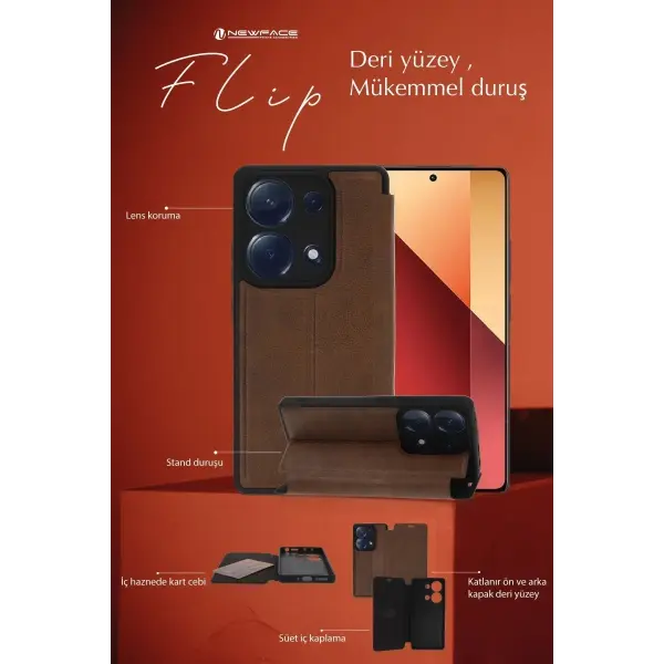 Vivo V30 Lite 4G Kılıf Flip Cover - Siyah
