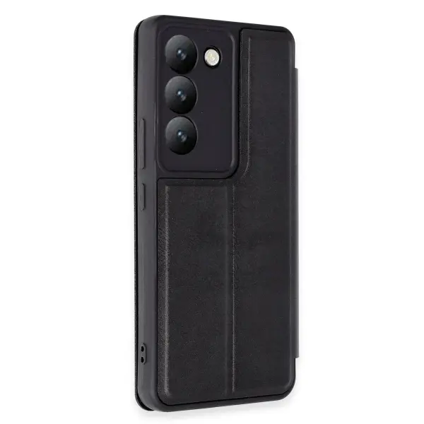 Vivo V30 Lite 4G Kılıf Flip Cover - Siyah