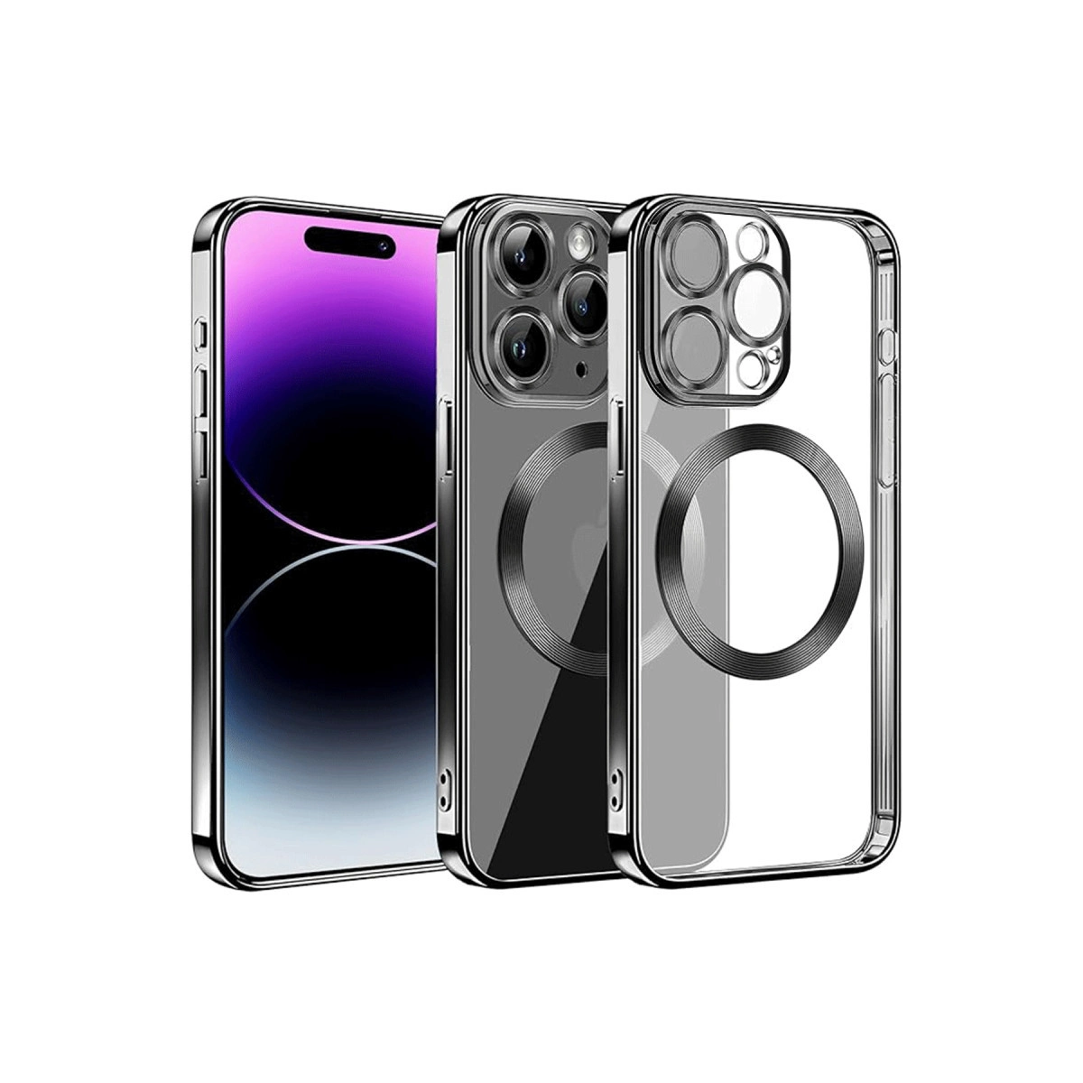 Apple İphone 13 Pro Max Kılıf Slot Silikon - Siyah