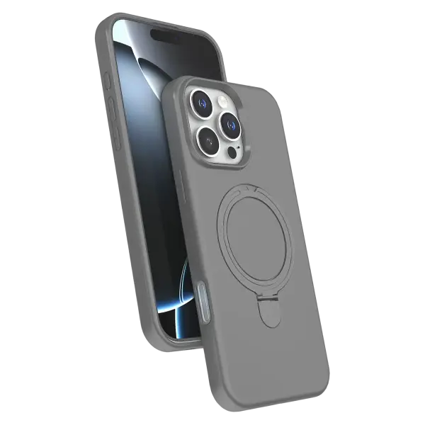 Apple iPhone 16 Pro Max Regal Magsafe Standlı Kapak - Titan Gri