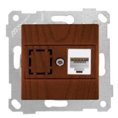 Mutlusan Rita Mek Tuş Data Priz i 1*Rj45 Cat 6  Ceviz 2200 140 0157
