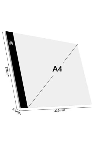 A4 Led Işıklı(3 Seviye) Çizim Kopyalama Animasyon Portre Dövme Grafik Çizim Tableti A4