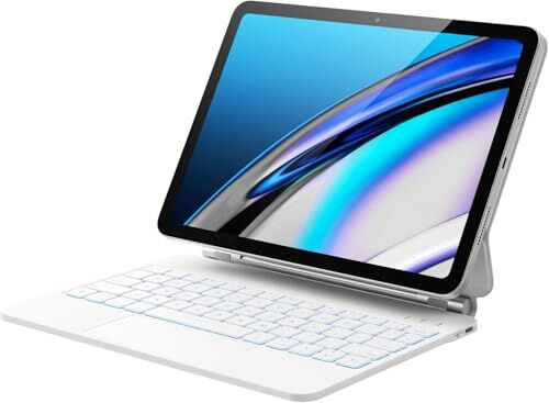 iPad (A16) 2025/iPad 10.Nesil 2022 Uyumlu Magic Touchpad Işıklı Klavyeli Kılıf