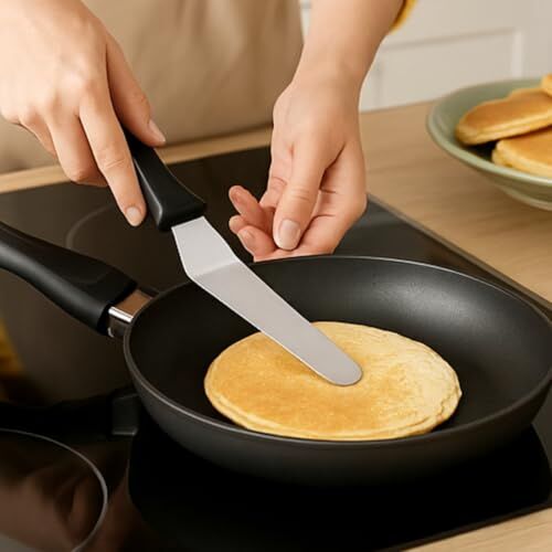 3'lü Paslanmaz Çelik ve Plastik Saplı Spatula Seti