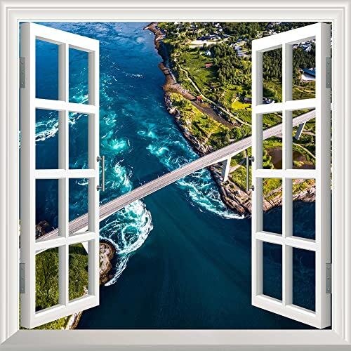 Pencere Poster Duvar Kağıdı Norland Yapışkanlı Sticker