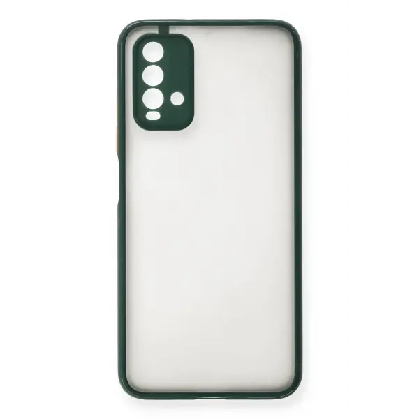 Xiaomi Redmi 9T Kılıf Montreal Silikon Kapak - Yeşil