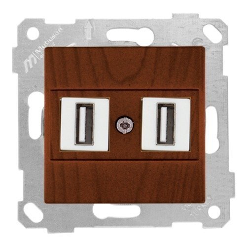 Mutlusan Rita Mek Tuş Data Priz i 2*Usb Ceviz 2200 456 0157