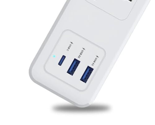 4'lü 1xType-C 2xUSB-A HC000042 Akım Korumalı Priz