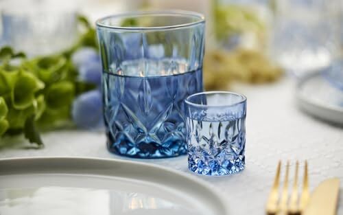 Sorrento Viski Bardağı 32 cl 4 Adet Mavi