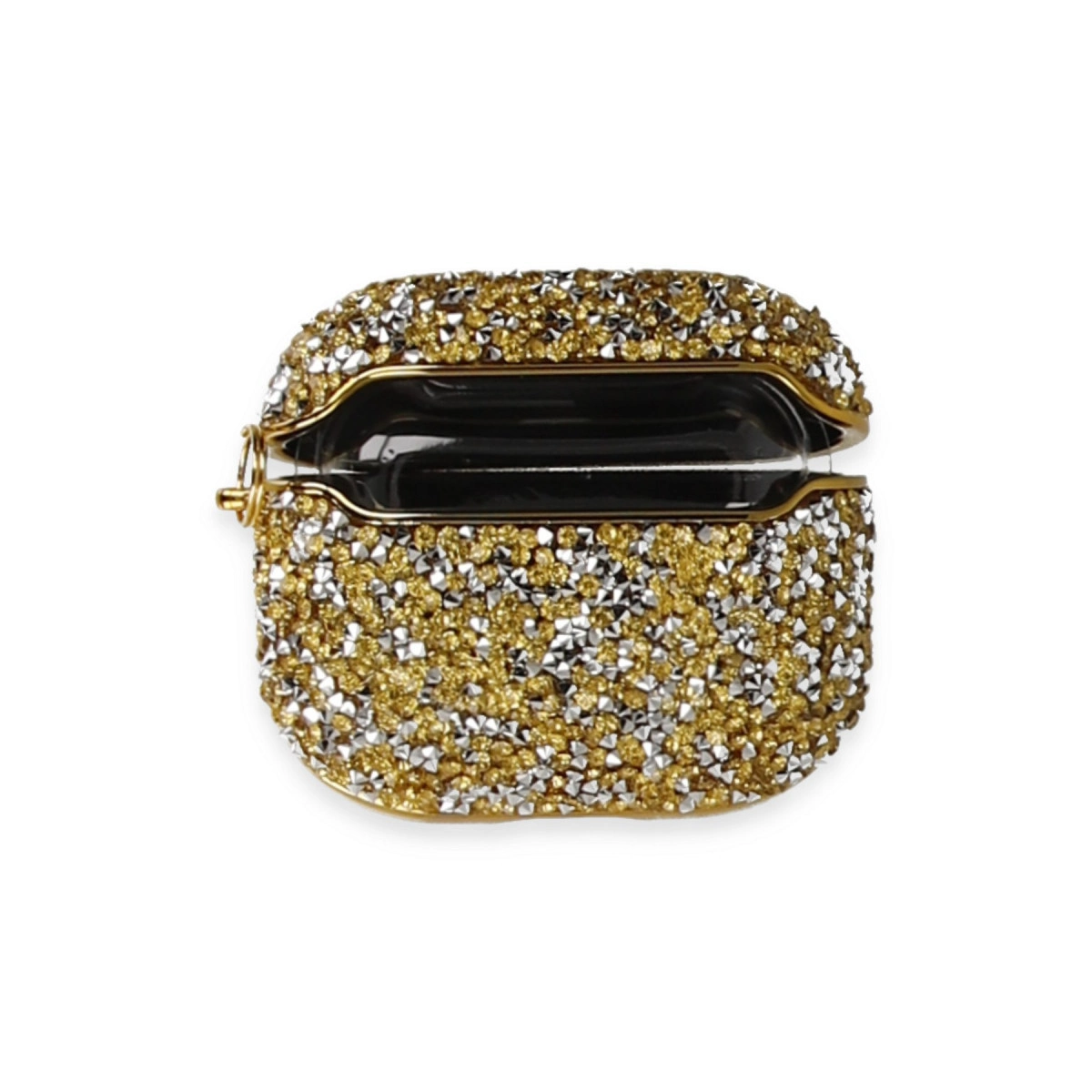 Apple Airpods 3 (3.nesil) Mira Taşlı Kılıf - Gold
