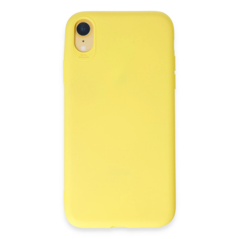 Apple İphone Xr Kılıf First Silikon - Sarı