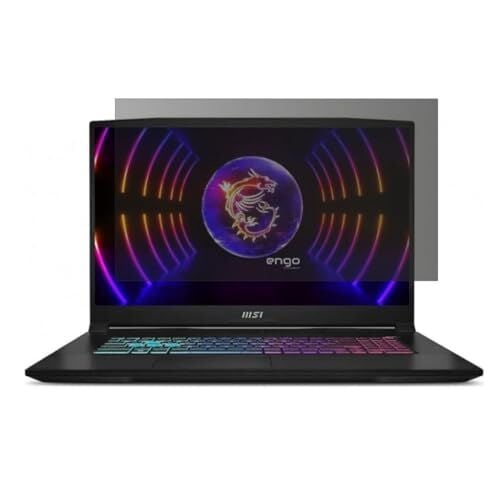 Msi Katana 17 B12VGK 17.3 İnç Uyumlu 9H Temperli Nano Esnek Cam Hayalet Gizlilik Ekran Koruyucu