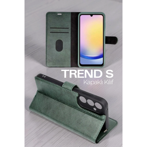 Samsung Galaxy A37 5g Trend S Plus Kapaklı Kılıf - Siyah