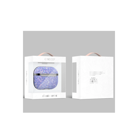 Onegif Apple Airpods Pro 2 (2.nesil) Bright Simli Airpods Kapak - Gold