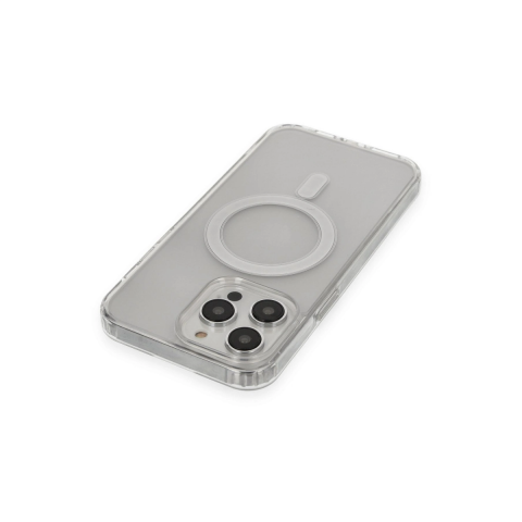 Apple İphone 14 Pro Kılıf Matte Şeffaf Magneticsafe - Şeffaf