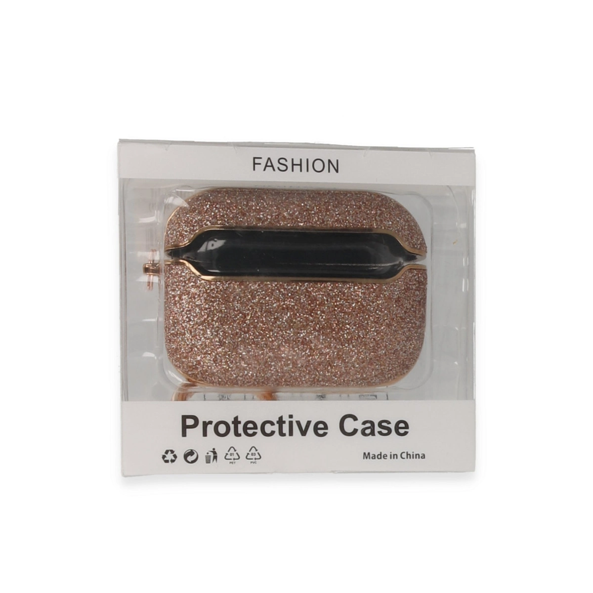 Apple Airpods Pro (1.nesil) Spell Simli Kılıf - Rose Gold