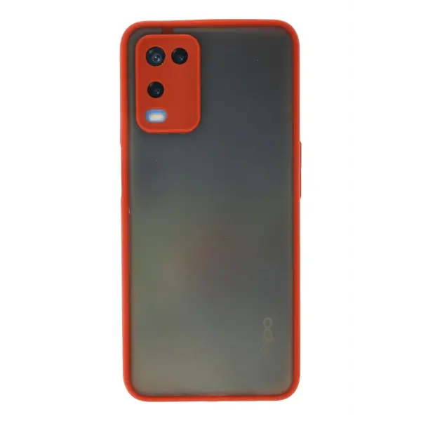 Oppo A54 4G Kılıf Montreal Silikon Kapak - Kırmızı