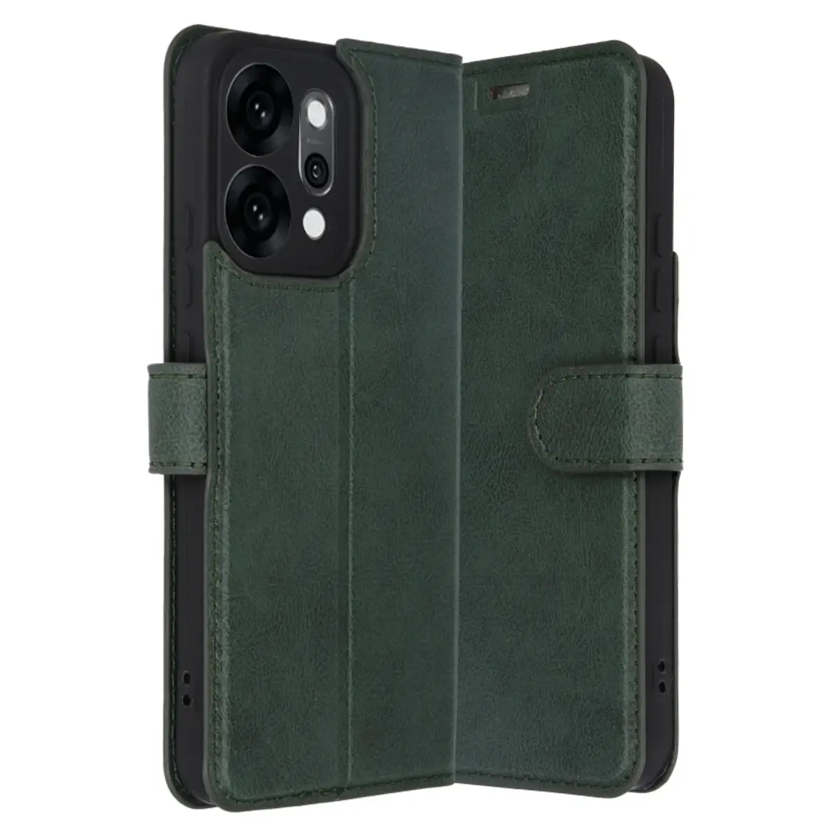 Oppo Reno 14 Trend S Plus Kapaklı Kılıf - Yeşil