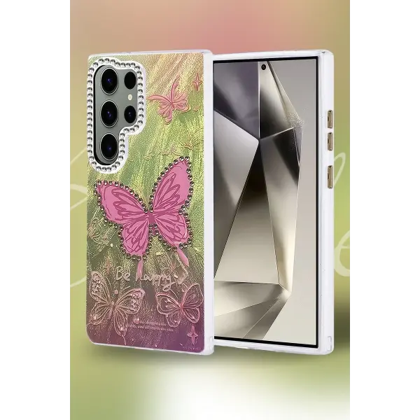Samsung Galaxy S23 Ultra Kılıf Blade Aynalı Desenli Kapak - Desen 5
