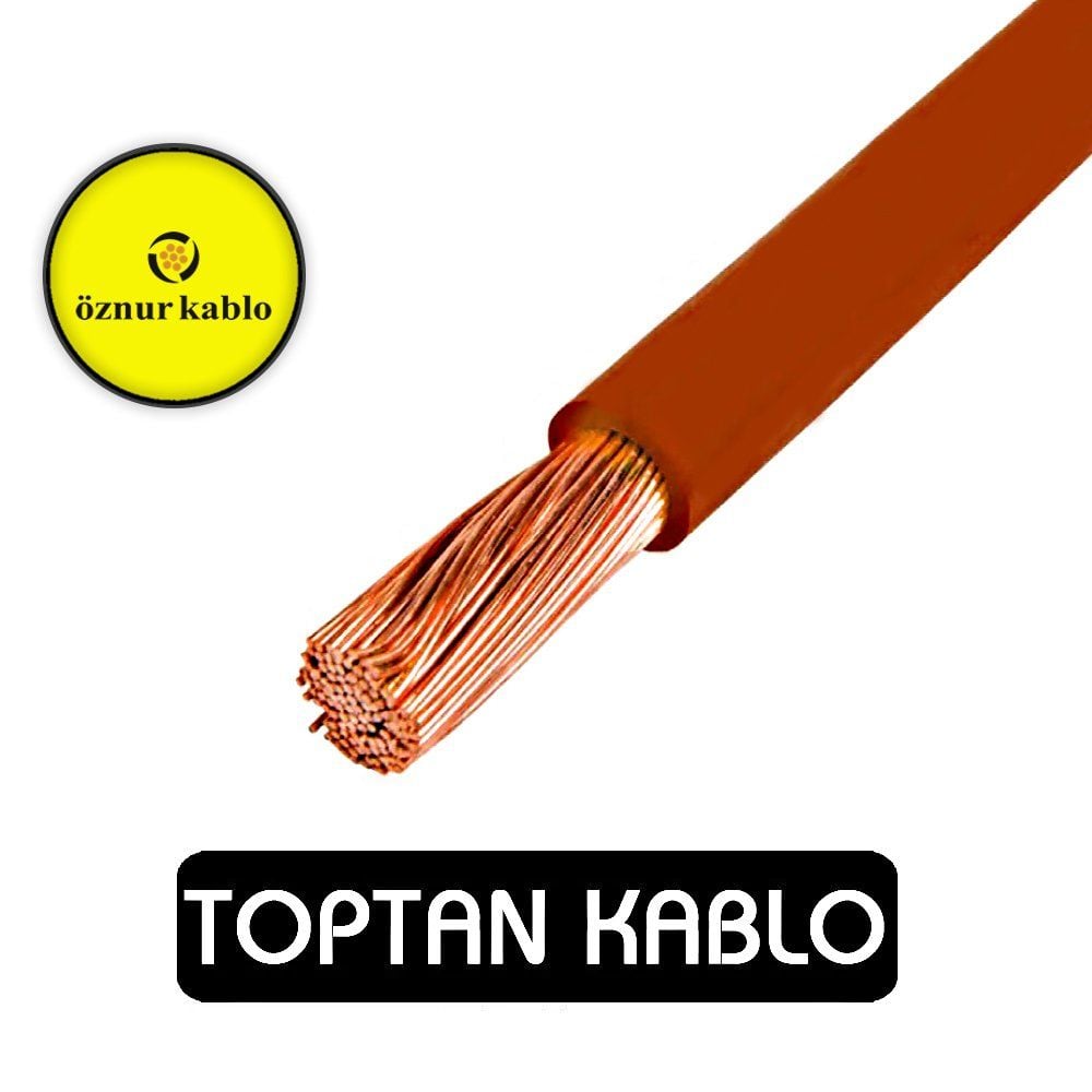 Öznur Kablo 0,75 mm NYAF Kahve